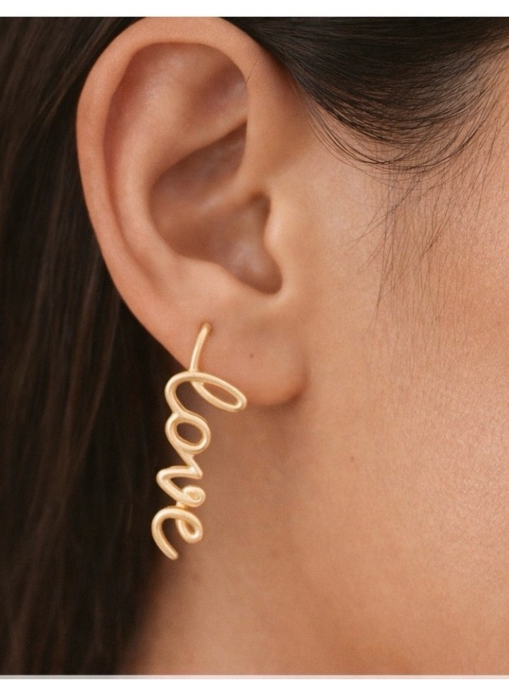 KATE SPADE Say Yes Love Gold Plated Earrings. NWT